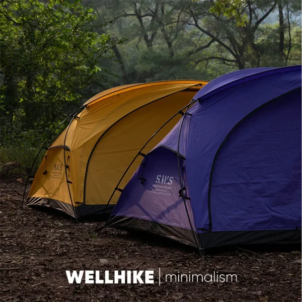 WELLHIKE Lightweight Camping Tent Rain And Sun Outdoor Hiking Backpacking Travel Hiking Tent Field Park Camping Equipment