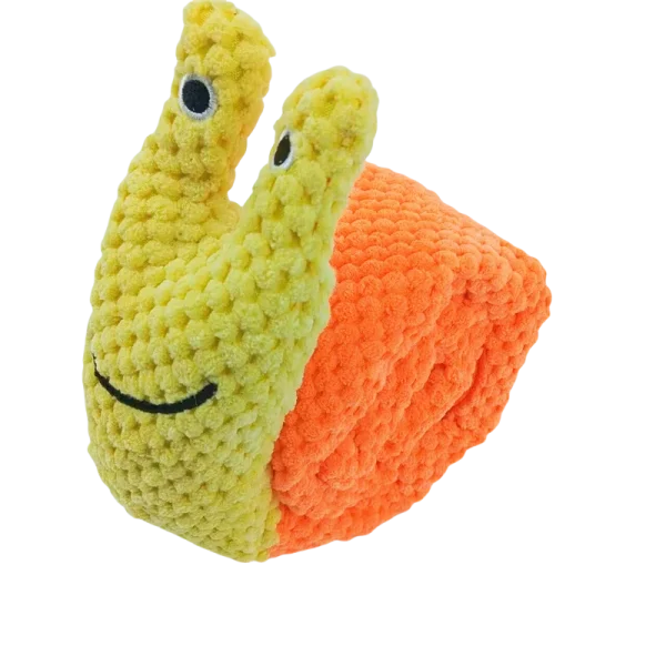 Dog Puzzle Feeder Interactive Toy Indestructible Plush Sound Squeak Puppy Toys For Resistant Foldable Snail Dogs Pet Supplies - Image 9
