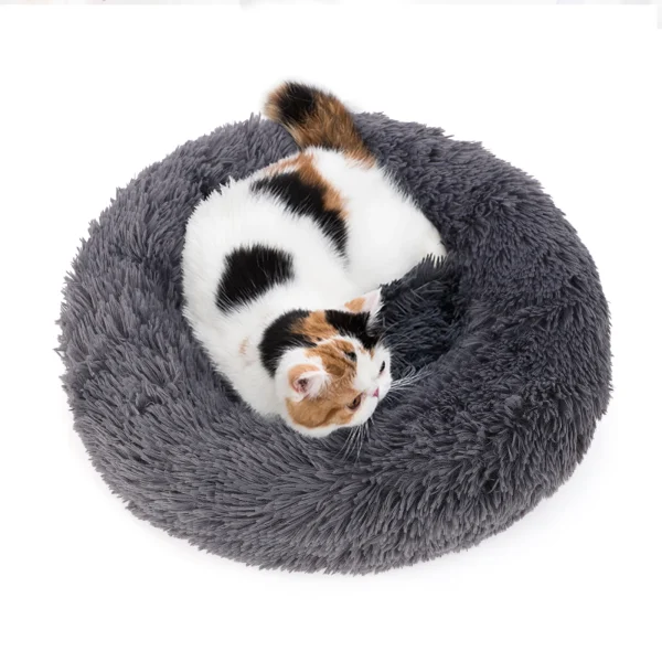 40-100cm Fluffy Pets Dogs Beds Large Round Dog Bed Super Warm Soft Cat House Plush Cat Nest Winter - Image 6