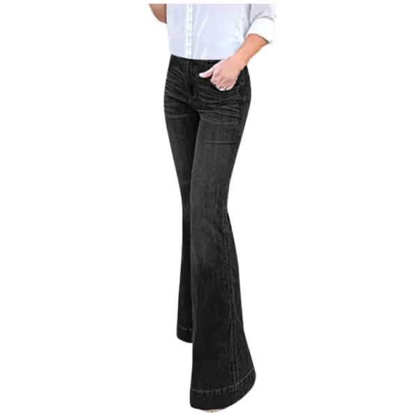Wide Leg Women Slim Denim Pants Stretch Knee Length High Waist Jeans 2024 New Fashion Trend Slouchy Hip Hop Female Denim Trouser - Image 4