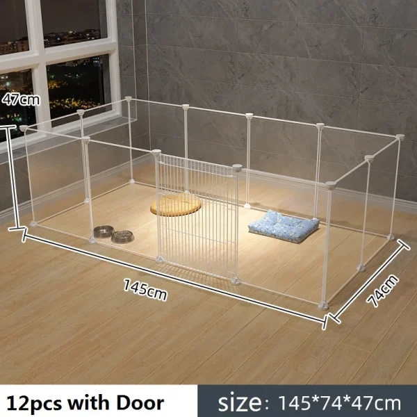 Cat Cage Large Indoor DIY Design Pet Home Small Animal House Detachable Playpen Dog Pen Rabbit Pen Small Pet Playpen - Image 15