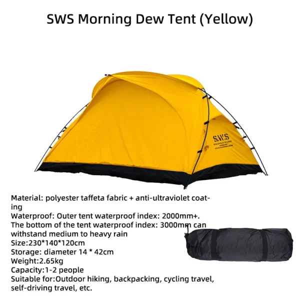 WELLHIKE Lightweight Camping Tent Rain And Sun Outdoor Hiking Backpacking Travel Hiking Tent Field Park Camping Equipment - Image 8