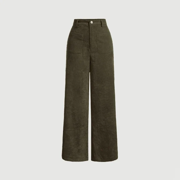 Mia Muse Women's Pants All Season Casual Retro Vintage Pocket  Natural Waist  Full Length Suitable for all occasions Pants - Image 9