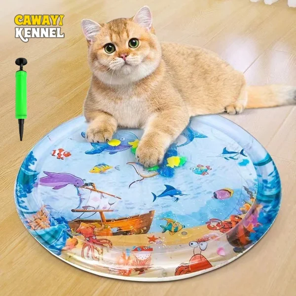 Print Dog Mat Cooling Summer Pad Mat for Dogs Cat Blanket Sofa Pet Dog Bed Summer Water Injection Pad for Small Medium Large Dog