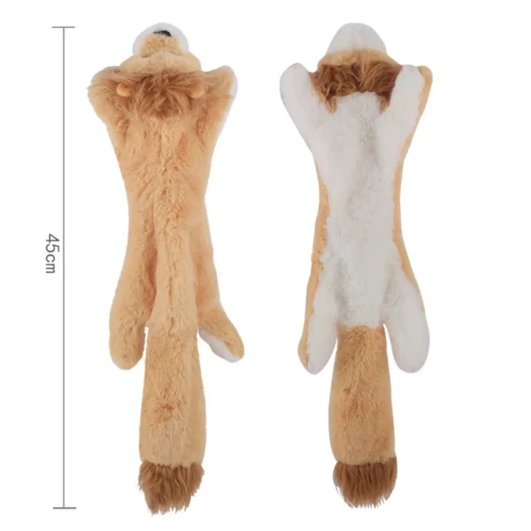 Funny Simulated Animal No Stuffing Dog Toy with Squeakers Durable Stuffingless Plush Squeaky Dog Chew Toy Crinkle Pet Squeak Toy - Image 21