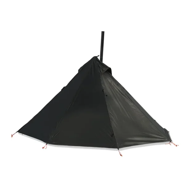 Camping Hot Tent with Chimney Window Outdoor Ultralight Tipi Teepee Tent Pyramid Double Layer Bushcraft 1 Person Tents Hot Tent - Image 7