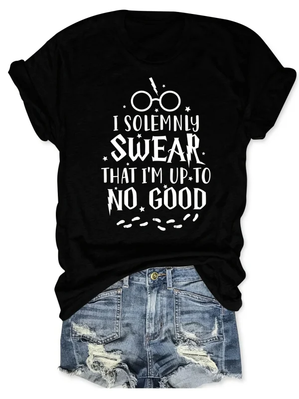 Plus Size Slogan Print Short Sleeve T-shirt Women's Plus Slight Stretch Casual Tee - Image 2