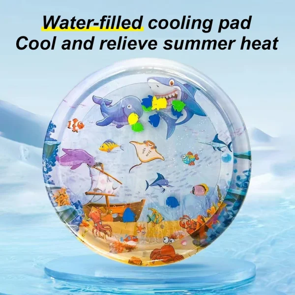 Print Dog Mat Cooling Summer Pad Mat for Dogs Cat Blanket Sofa Pet Dog Bed Summer Water Injection Pad for Small Medium Large Dog - Image 4