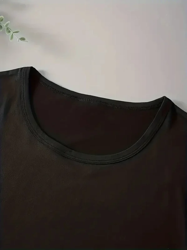 Fashion Women Sequins T-shirt Short Sleeve O-neck Elastic Loose Tees Plus Size Spring Summer Lady Oversize Tops 2024 - Image 4