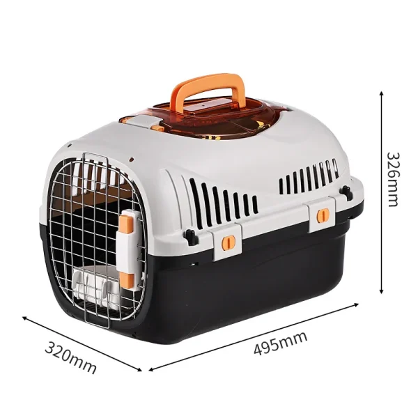 WOYYHO Pet Crates Portable Pet Box Car Cat Kennel Pet Air Box Cat Air Box Iron Mesh Cat Dog Traveling Suitcase - Image 6